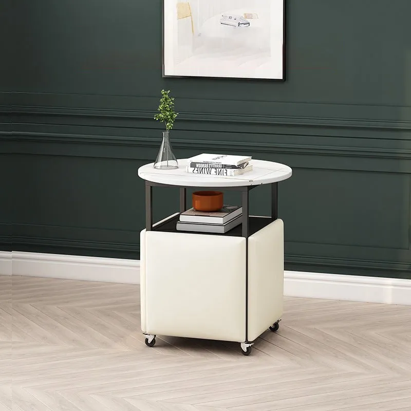 5 in 1 Stackable Cube Dining Set Light