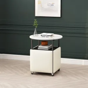 5 in 1 Stackable Cube Dining Set Light