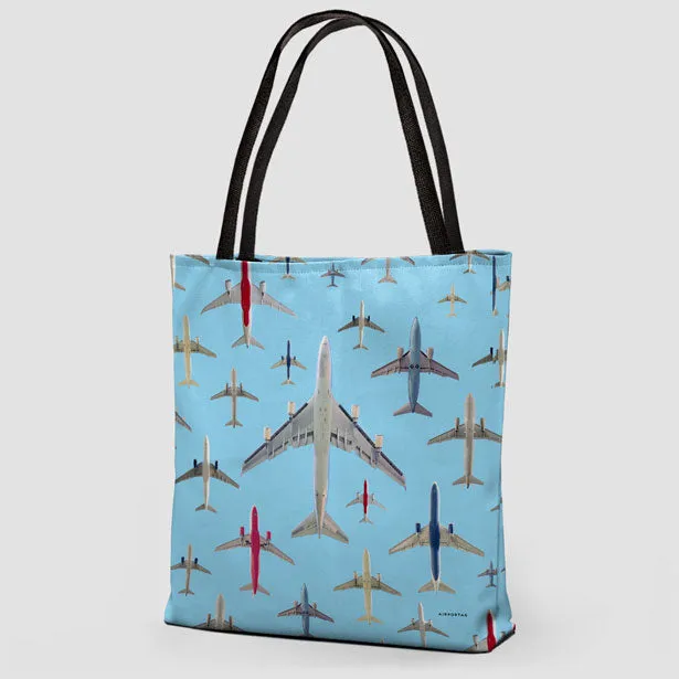 Airplane Above - Tote Bag