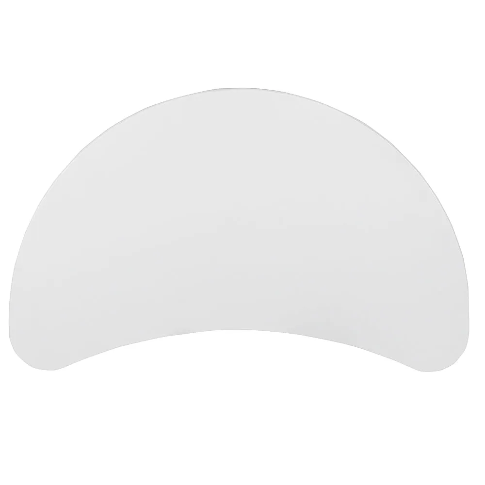 Alamont Home - Eve Half-Round Contemporary Laminate  Laptop Desk - White