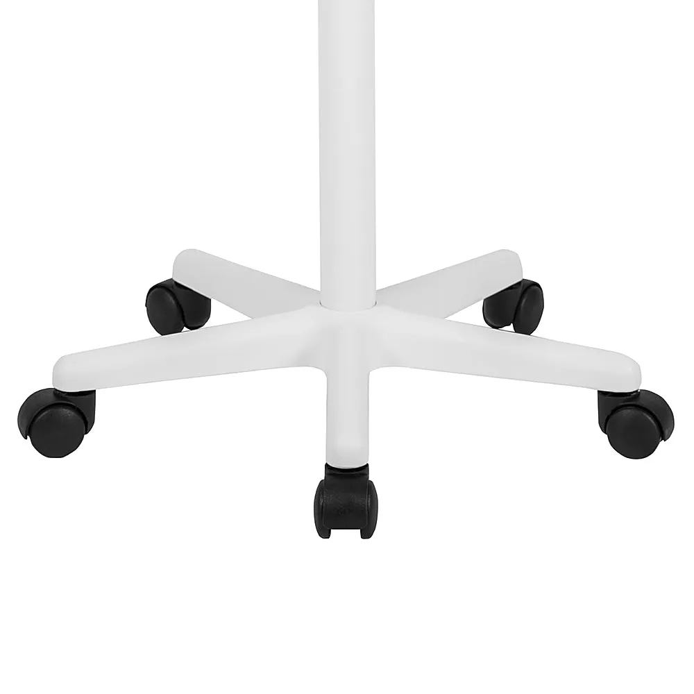 Alamont Home - Eve Half-Round Contemporary Laminate  Laptop Desk - White