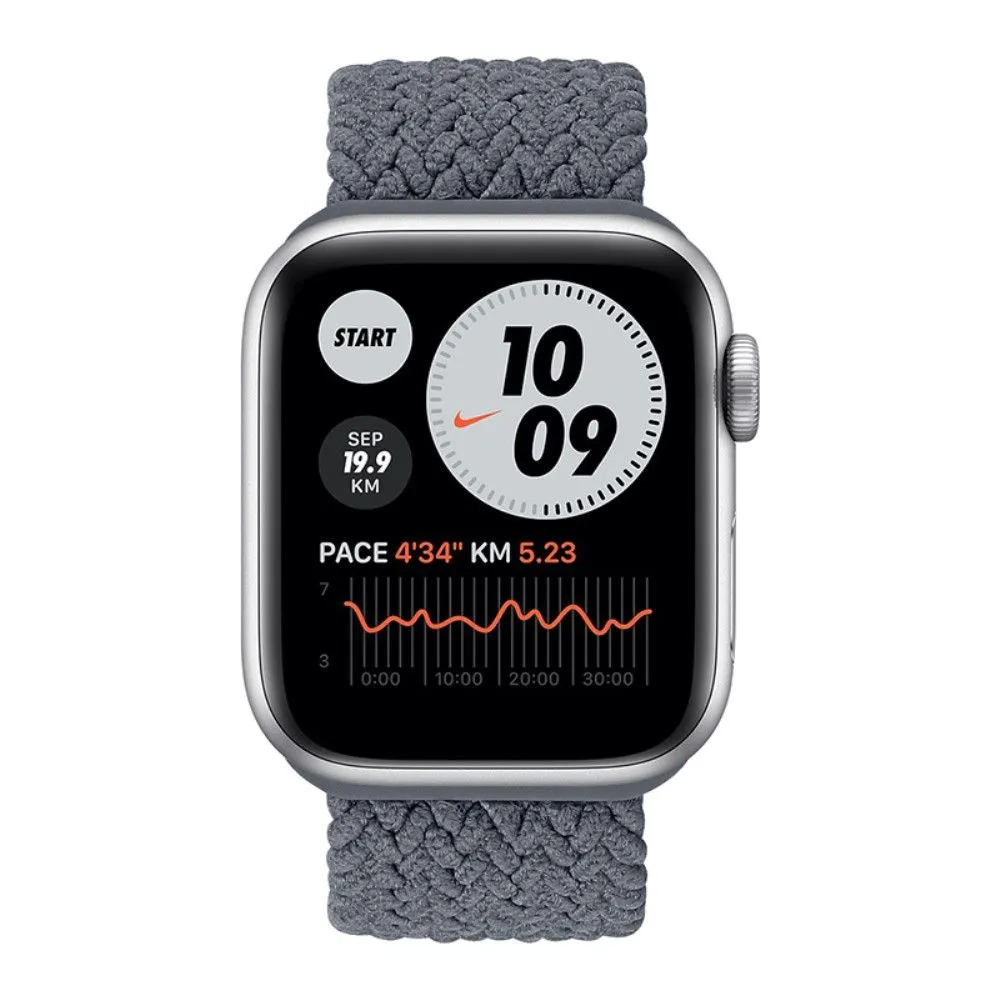 Apple Watch (45mm) elastic watch strap - Space Grey / Size: L