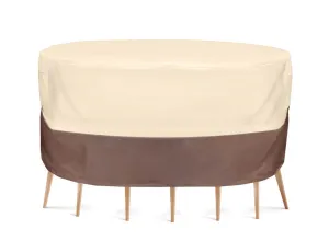 Armor Shield Patio Table & Chair Set Cover Fits Round Table & 2 Standard Chairs Upto 54'' Dia. X 23''H