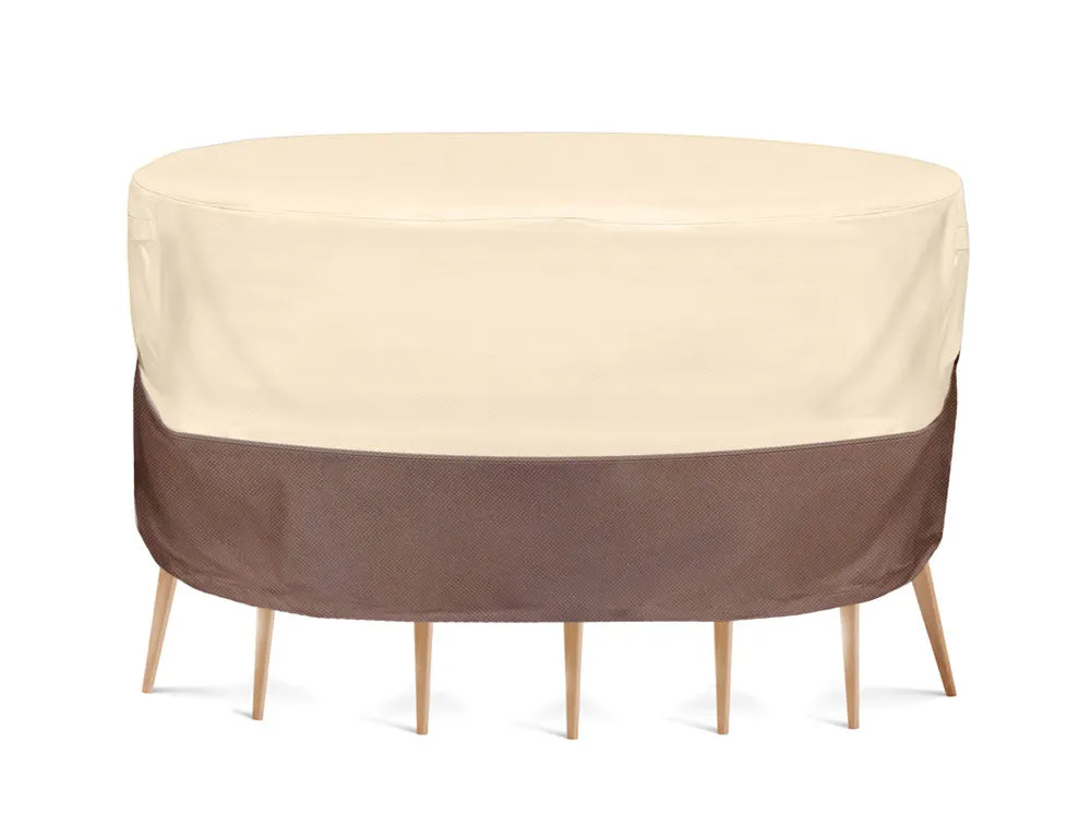 Armor Shield Patio Table & Chair Set Cover Fits Round Table & 2 Standard Chairs Upto 54'' Dia. X 23''H