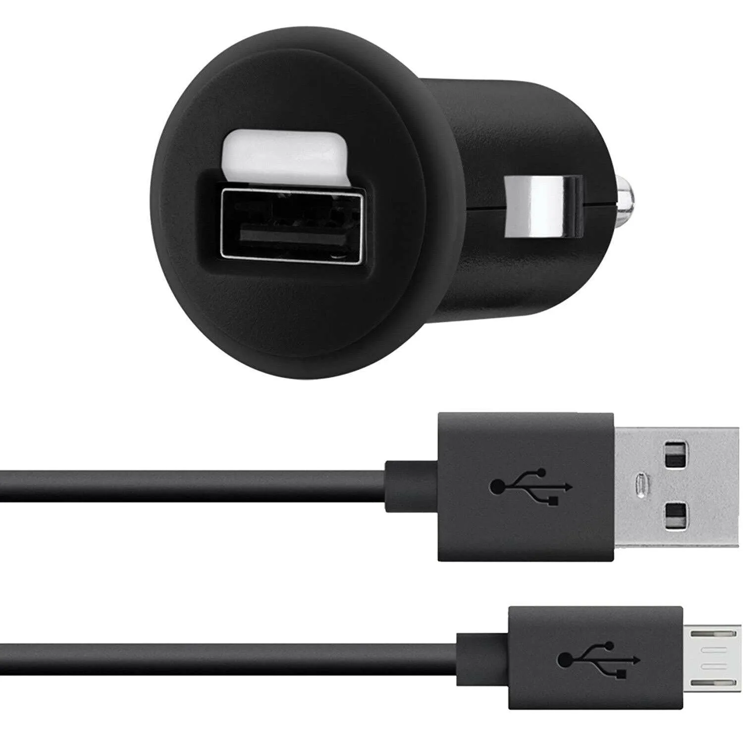 Belkin MIXIT Car Charger with 4-Foot Micro USB Charging Cable (2.1 Amp) - Black