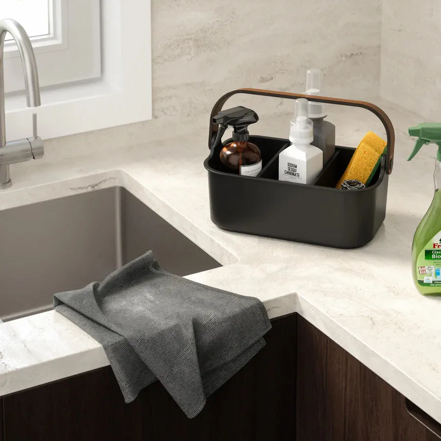 Bellwood Stackable Bin Black/Walnut
