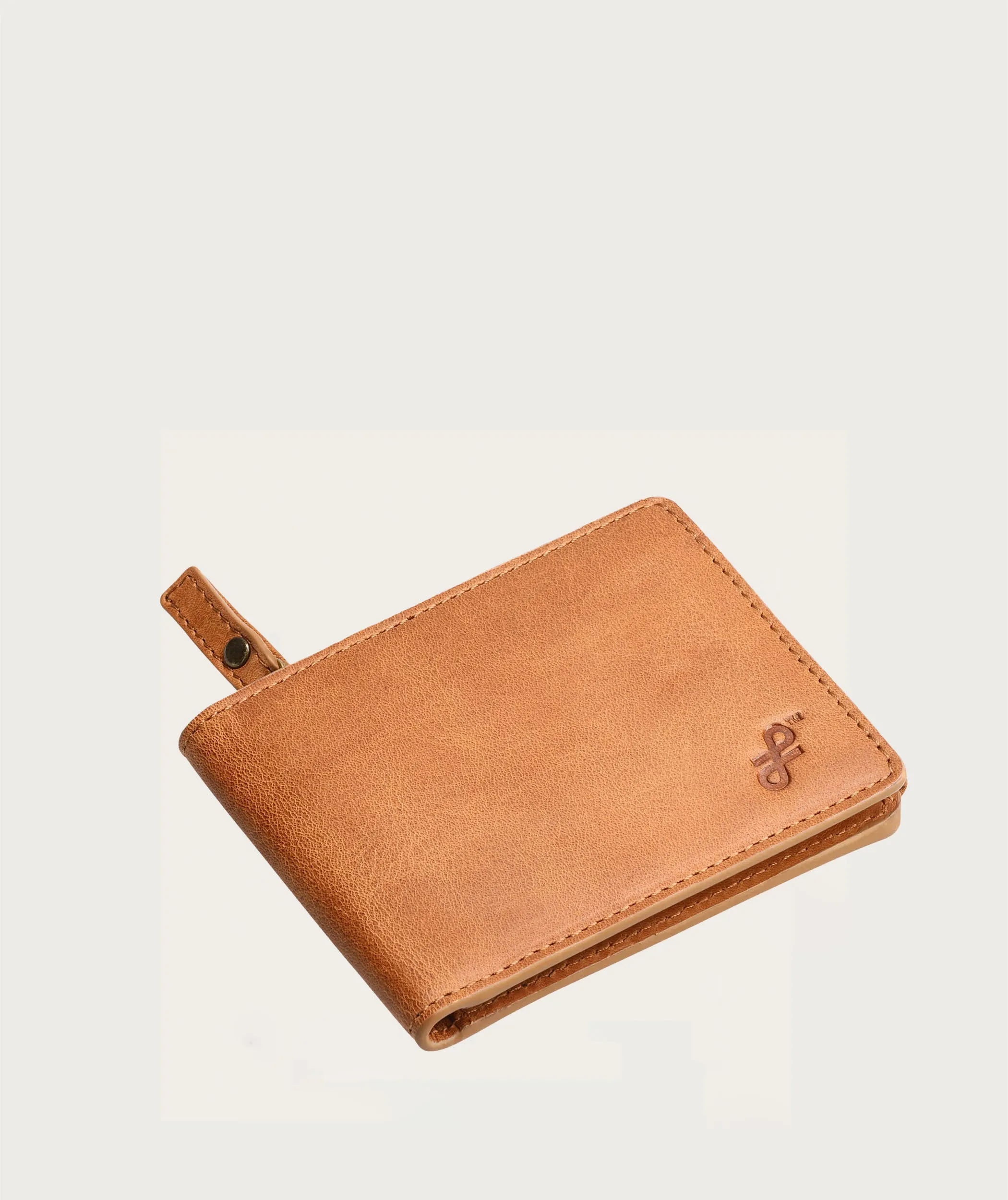 Bifold Zip Wallet - Pecan