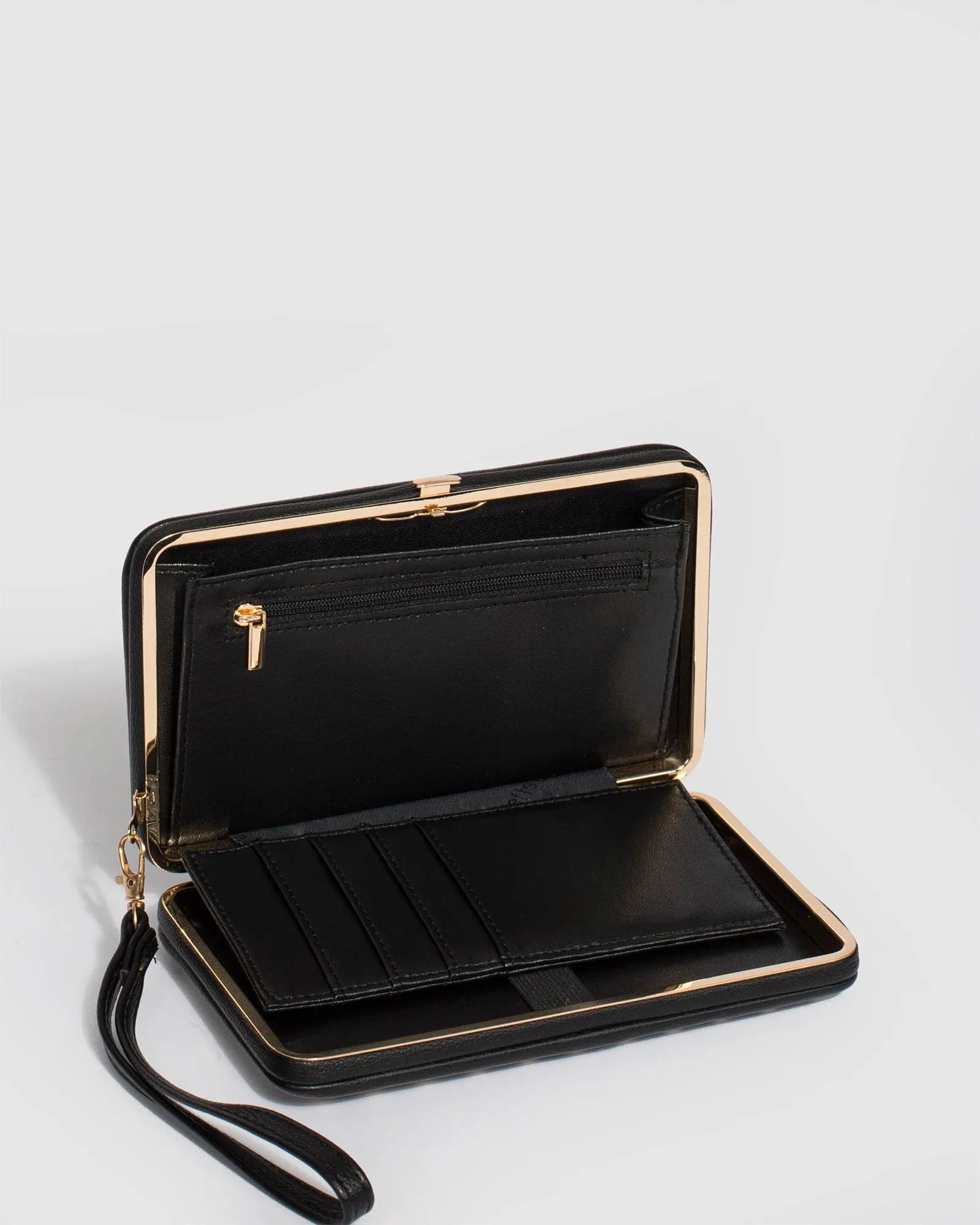 Black Eve Stud Hardcase Wallet