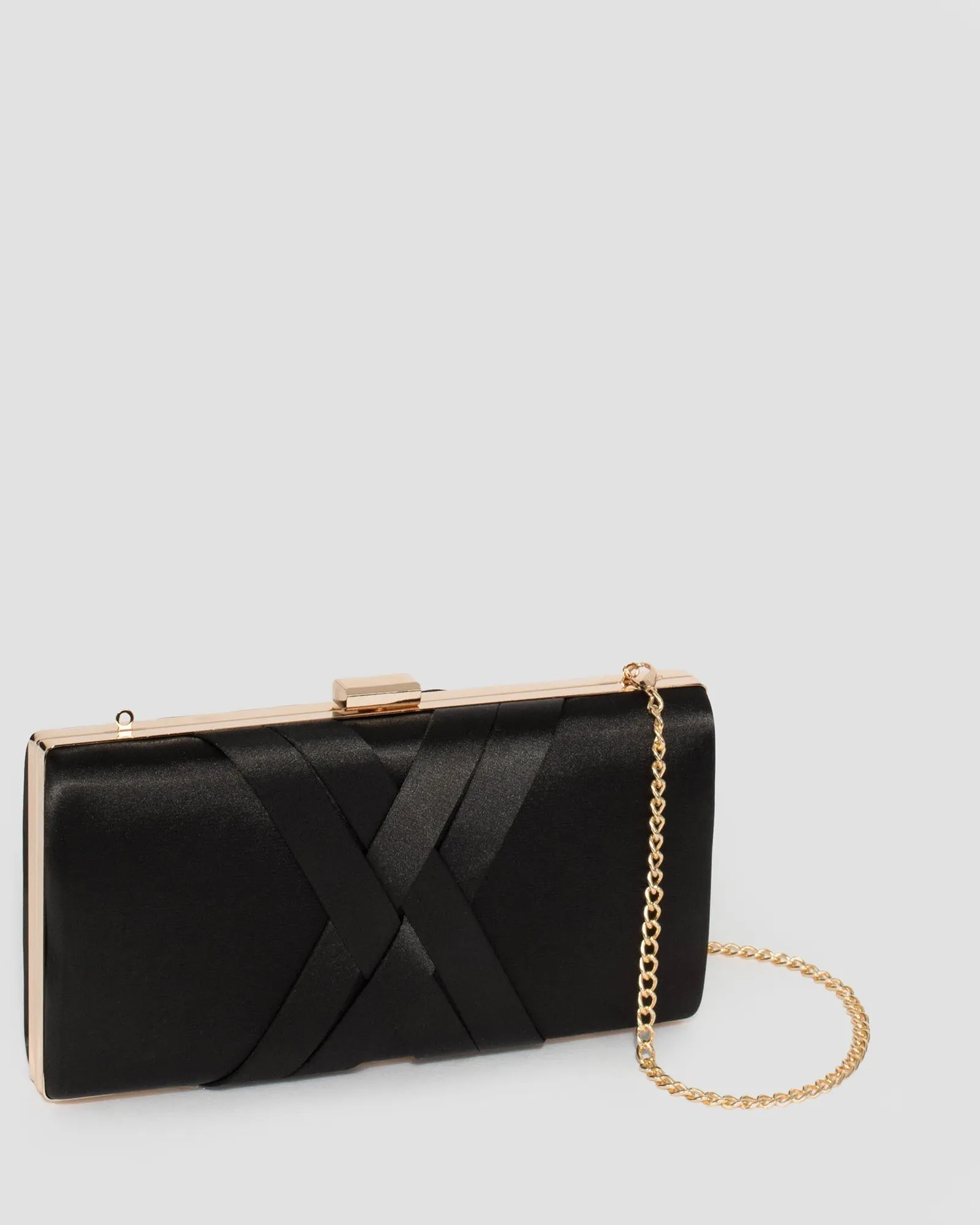 Black Melanie Clutch Bag