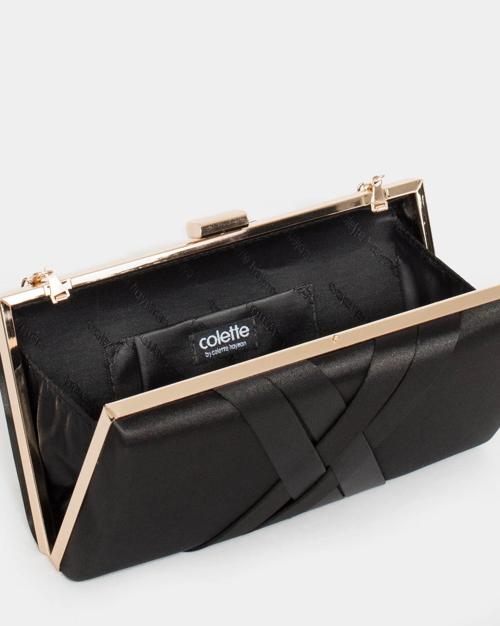 Black Melanie Clutch Bag