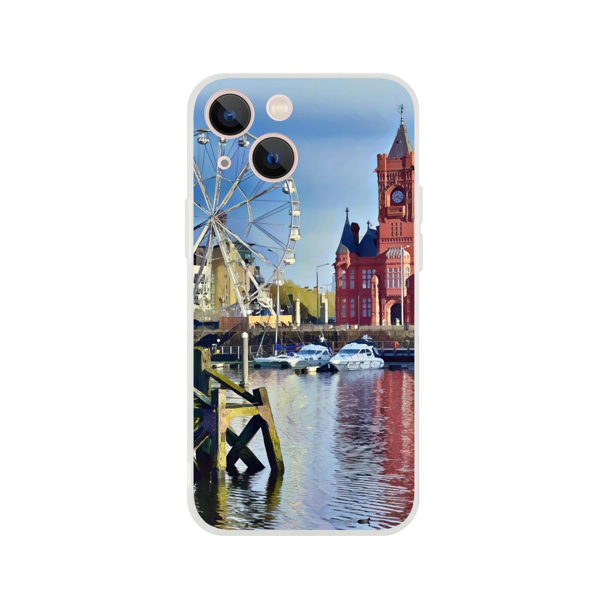 Cardiff Bay Retro  Flexi Case Mobile Phone