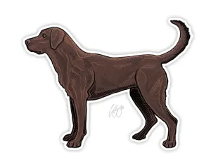 Casey Underwood Chocolate Lab Decal