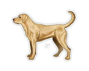 Casey Underwood Yellow Lab Decal