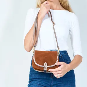 Classic suede saddle bag wholesale