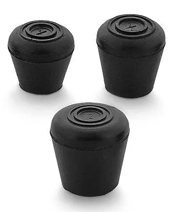 Compact Black Rubber Tips: Sleek, Low Profile