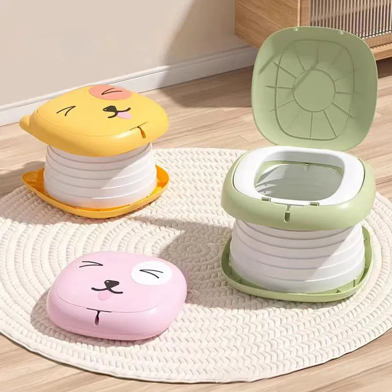 Compact Cartoon Travel Potty