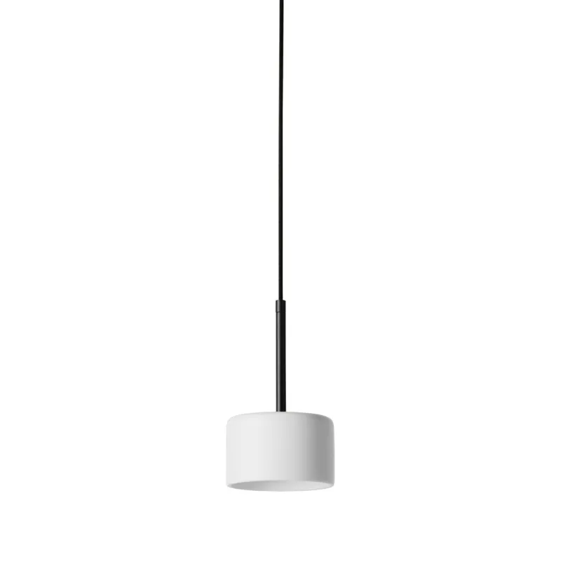 Compact Cylindrical Ceramic Pendant Light