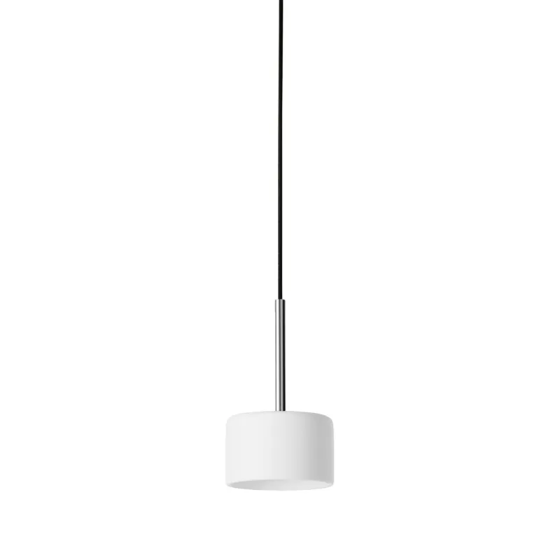 Compact Cylindrical Ceramic Pendant Light