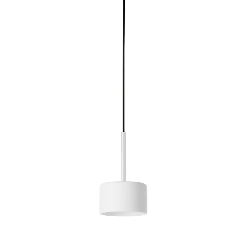 Compact Cylindrical Ceramic Pendant Light