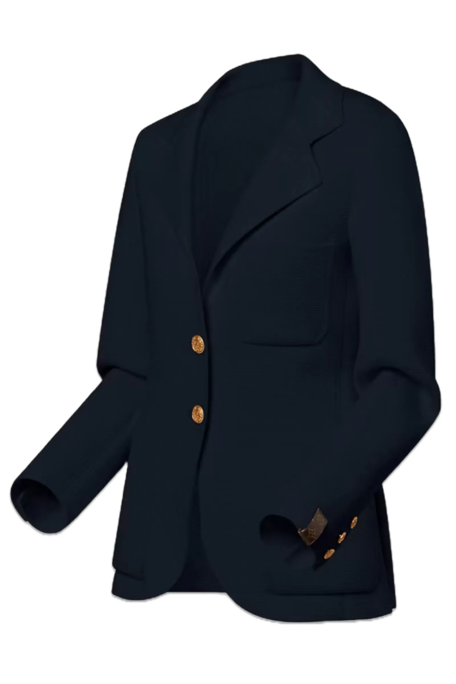Compact Knit Preppy Blazer