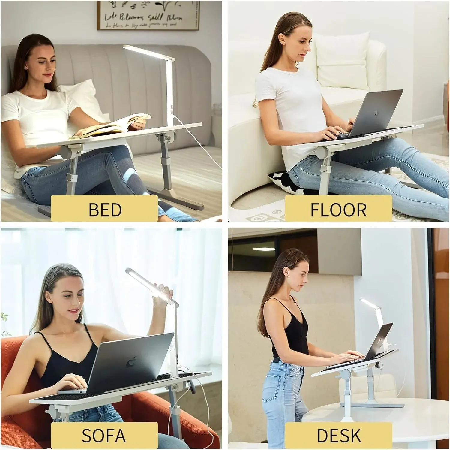 Desk For Laptop With LED Light