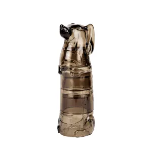 doiy | puppy stacking glasses | brown