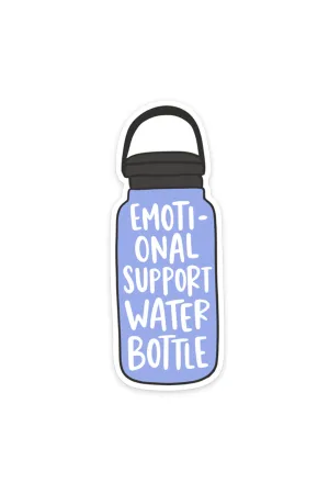 Emotional Support Water Bottle Vinyl Sticker