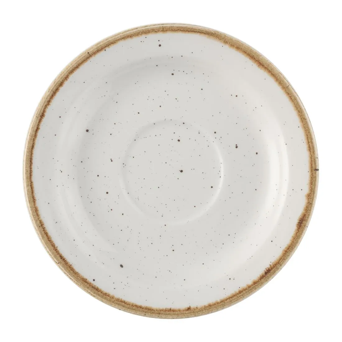 FS905 Churchill Stonecast Profile Saucer Barley White 150mm (Pack of 12)