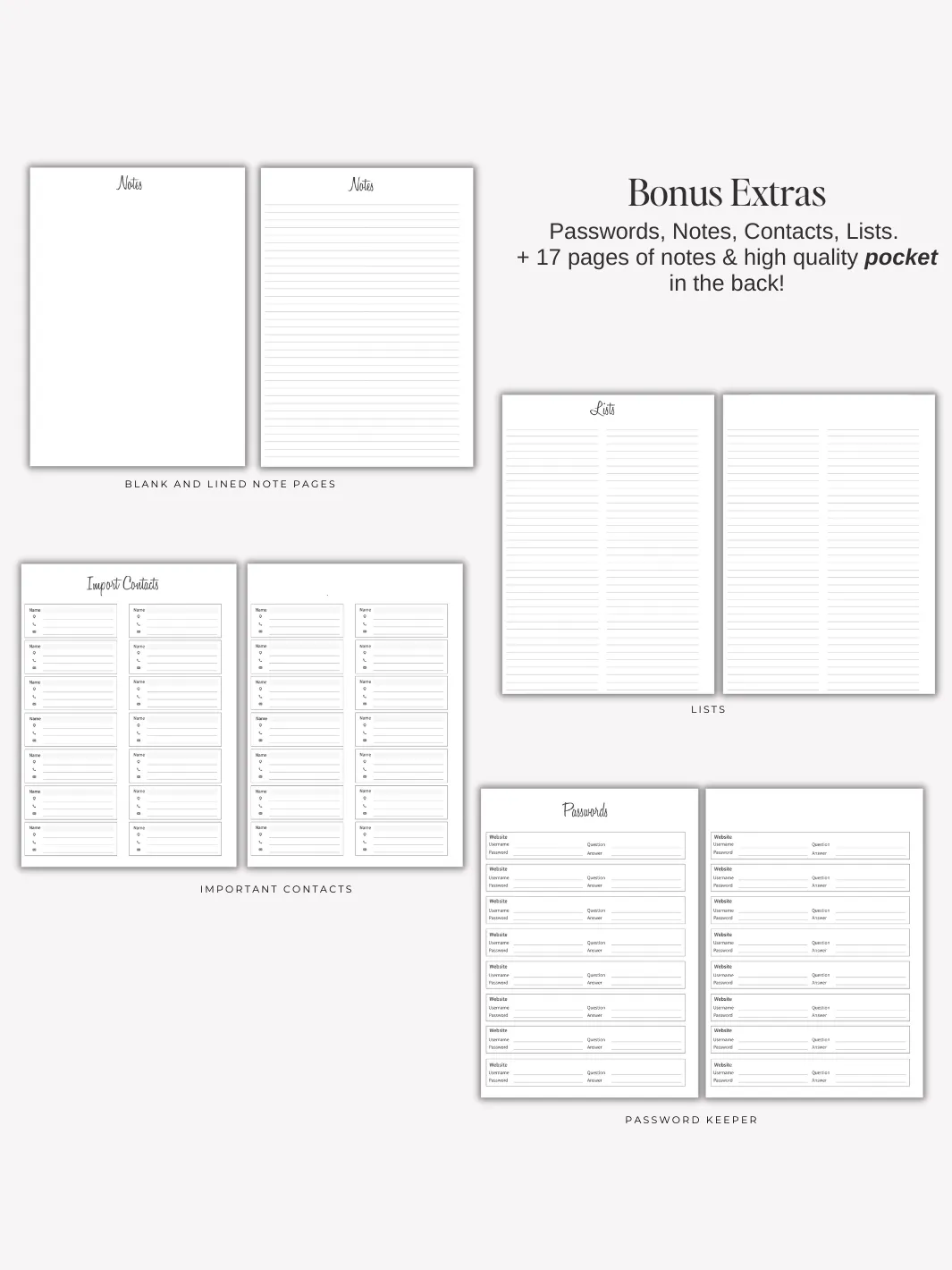 Go Getter Undated Daily Planner - Fairytale Summer