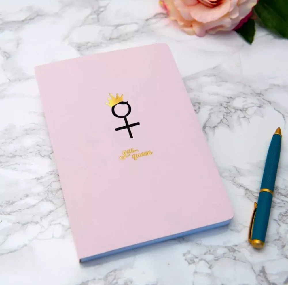 Gold Foil Imprinted Journal - Yas Queen