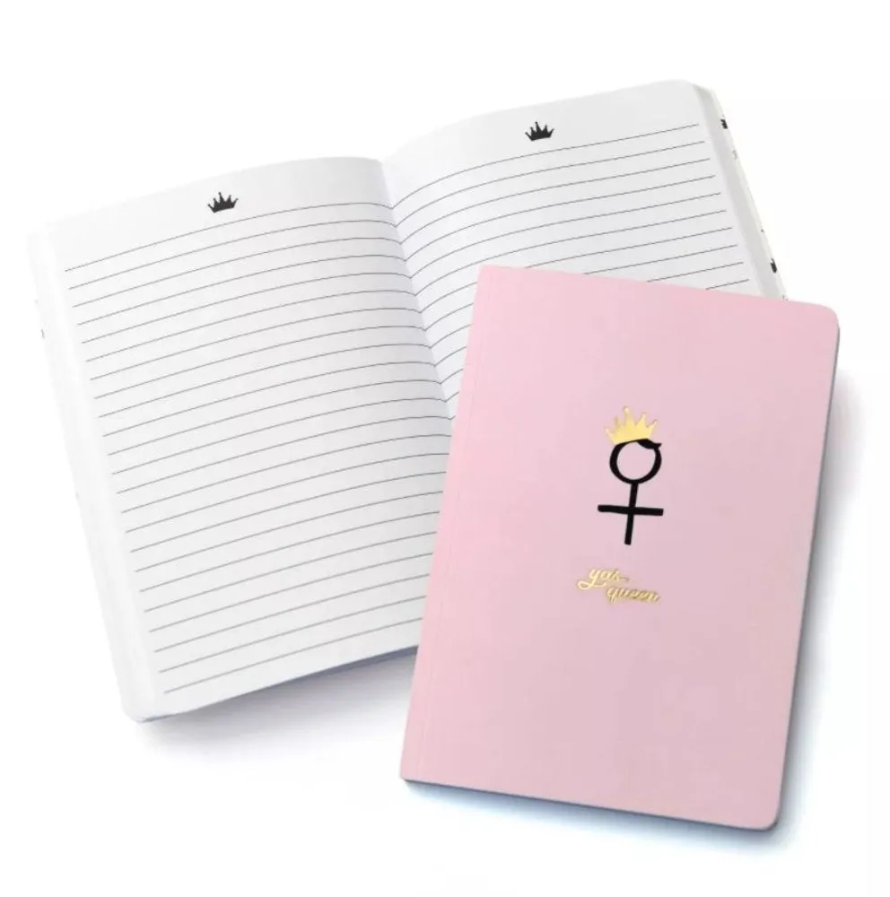 Gold Foil Imprinted Journal - Yas Queen