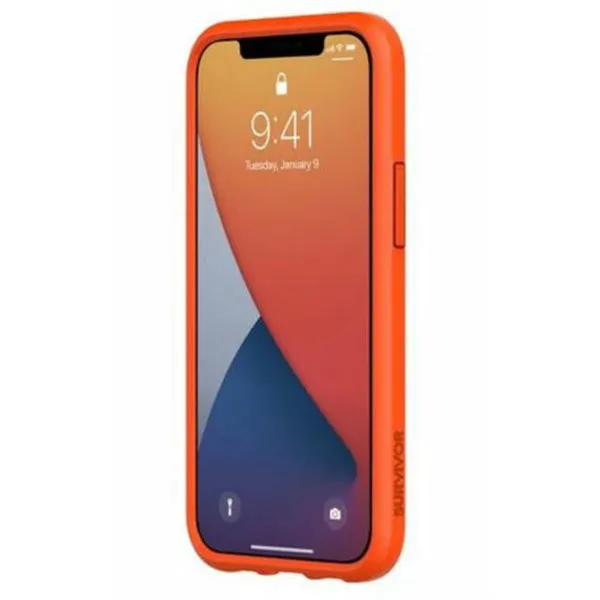 Griffin Survivor Strong Tough Rugged Case for Apple iPhone 12 Mini - Orange / Grey