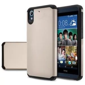 HTC Desire 626 Case, [Impact Resistant] Slim Hybrid Dual Layer Armor Defender Protective Case Cover for HTC Desire 626 - Silver