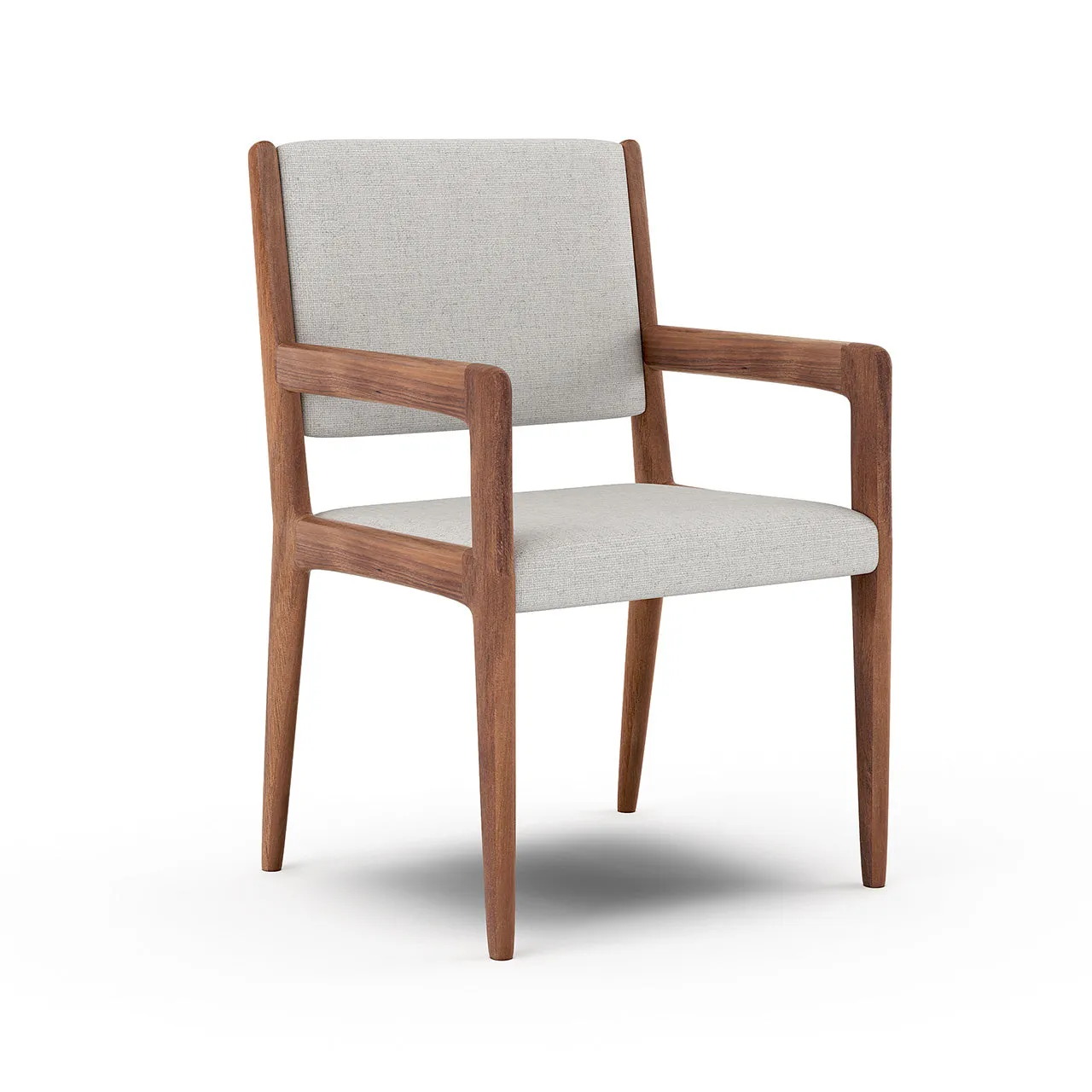 Jasmi Dining Arm Chair in Natural Latex