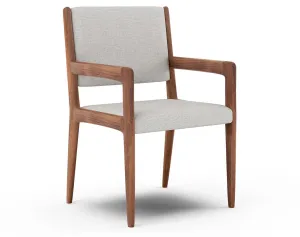 Jasmi Dining Arm Chair in Natural Latex