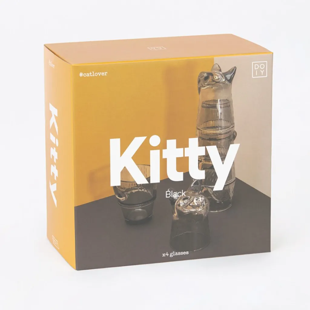 Kitty Cat Stackable Glass Set