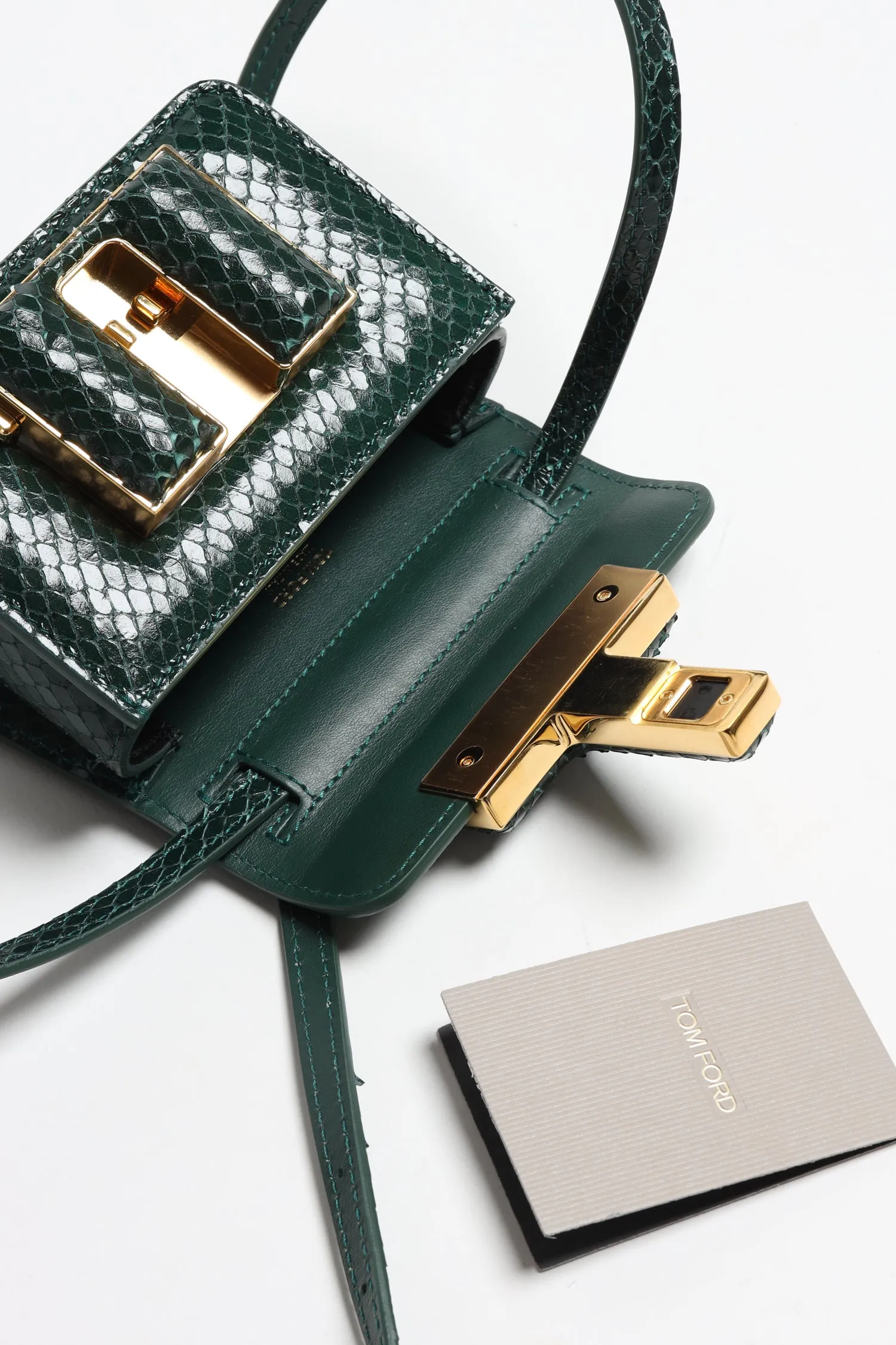 Kleine Tasche in Emerald Green