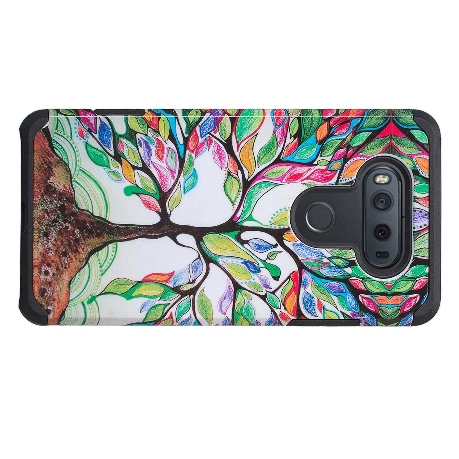 LG V20 Case, Slim Dual Layer Protective Armor Hybrid Case for LG V20 - Colorful Tree