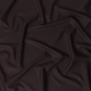 Mocha brown plain Premium pure English super 150's all wool suiting fabric-14816