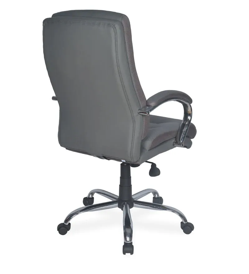 Nilkamal Neal High Back Office Chair (Grey) with Laptop Stand Complimentary