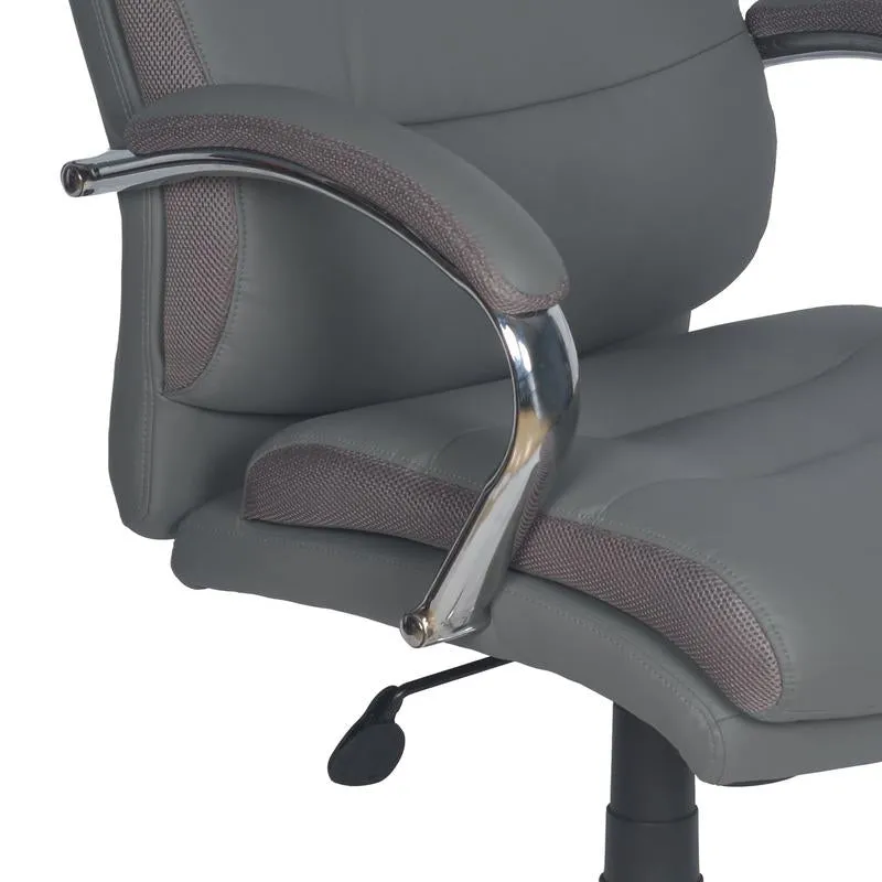 Nilkamal Neal High Back Office Chair (Grey) with Laptop Stand Complimentary