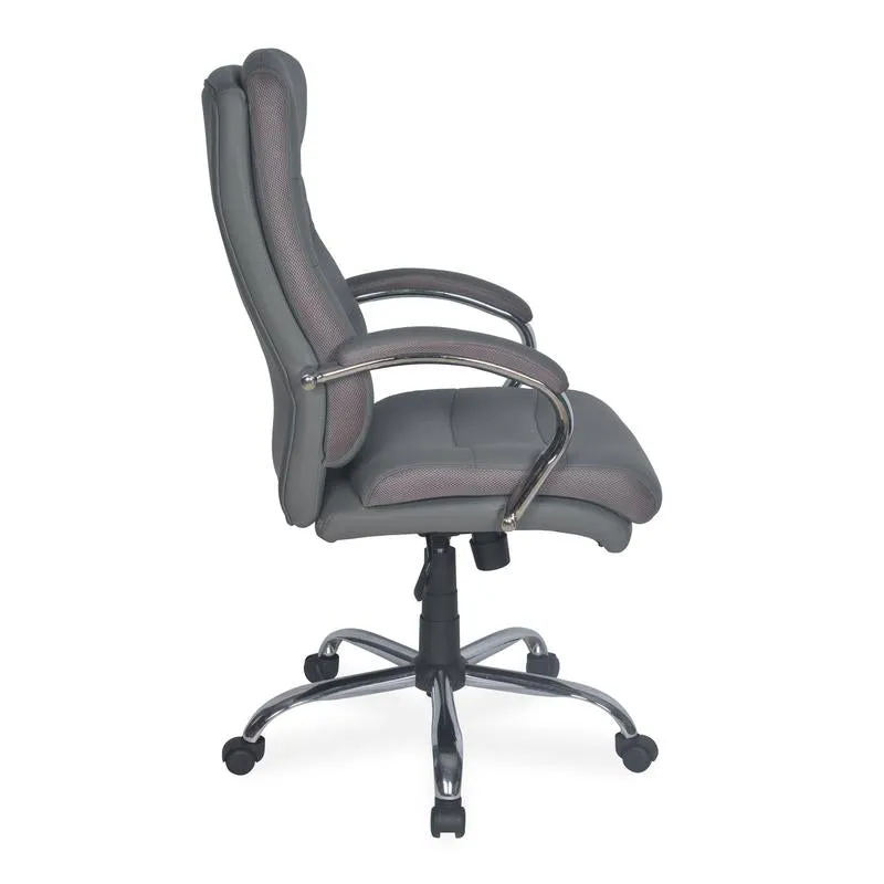 Nilkamal Neal High Back Office Chair (Grey) with Laptop Stand Complimentary