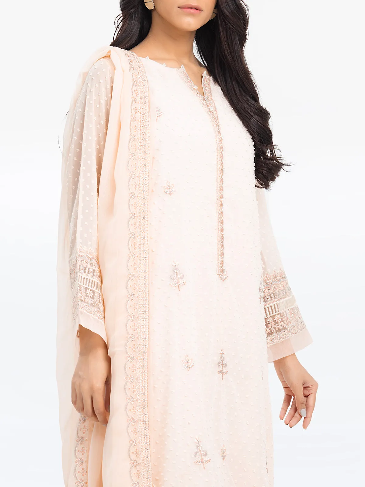 Pret 3Pc Wrinkle Chiffon Suit - EWTPLE24-00028-3P