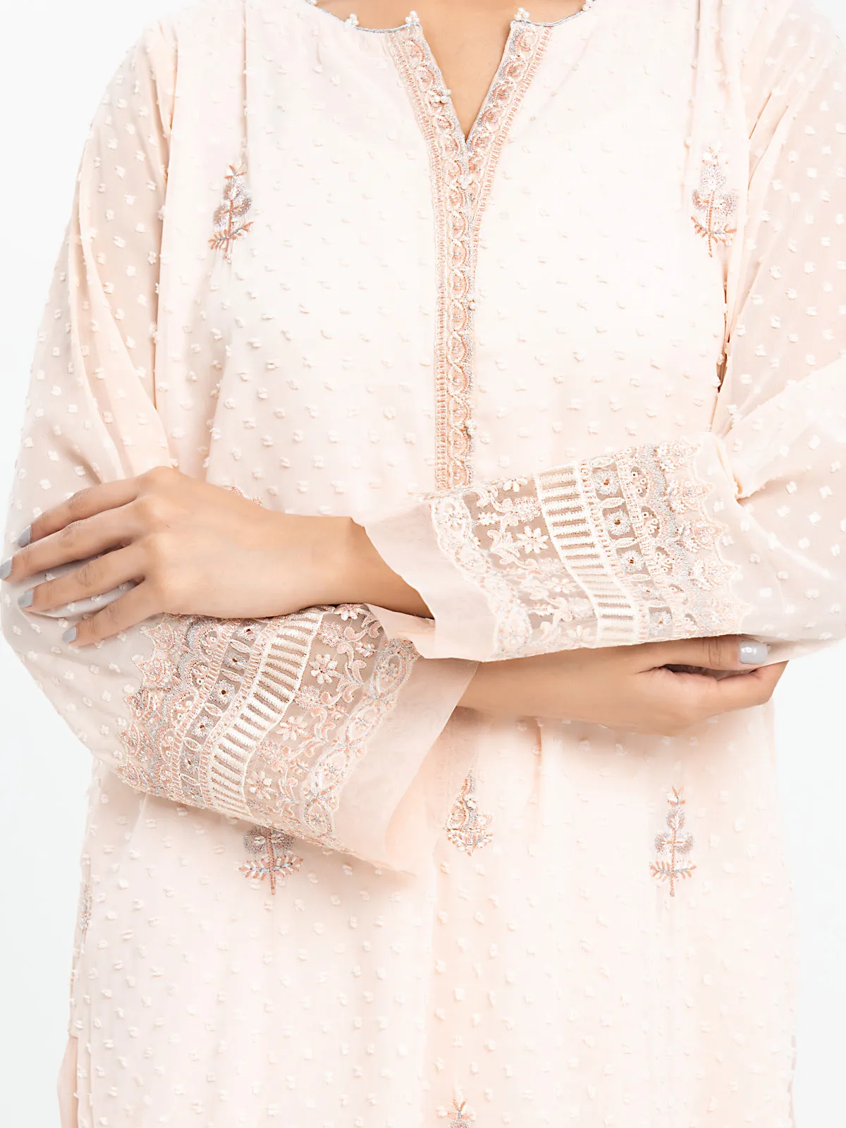Pret 3Pc Wrinkle Chiffon Suit - EWTPLE24-00028-3P