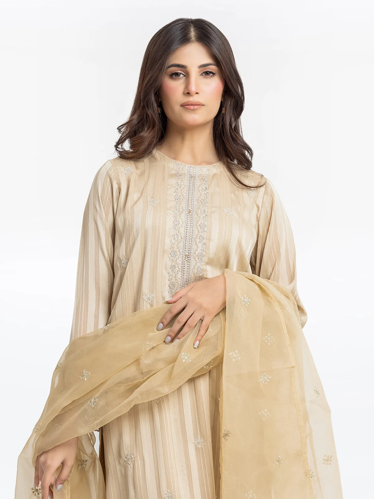 Pret 3Pc Wrinkle Chiffon Suit - EWTPLE24-00032-3P