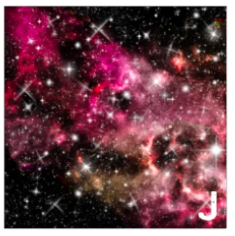 Printed HTV PINK GALAXY Heat Transfer Vinyl 12 x 12 inch sheet