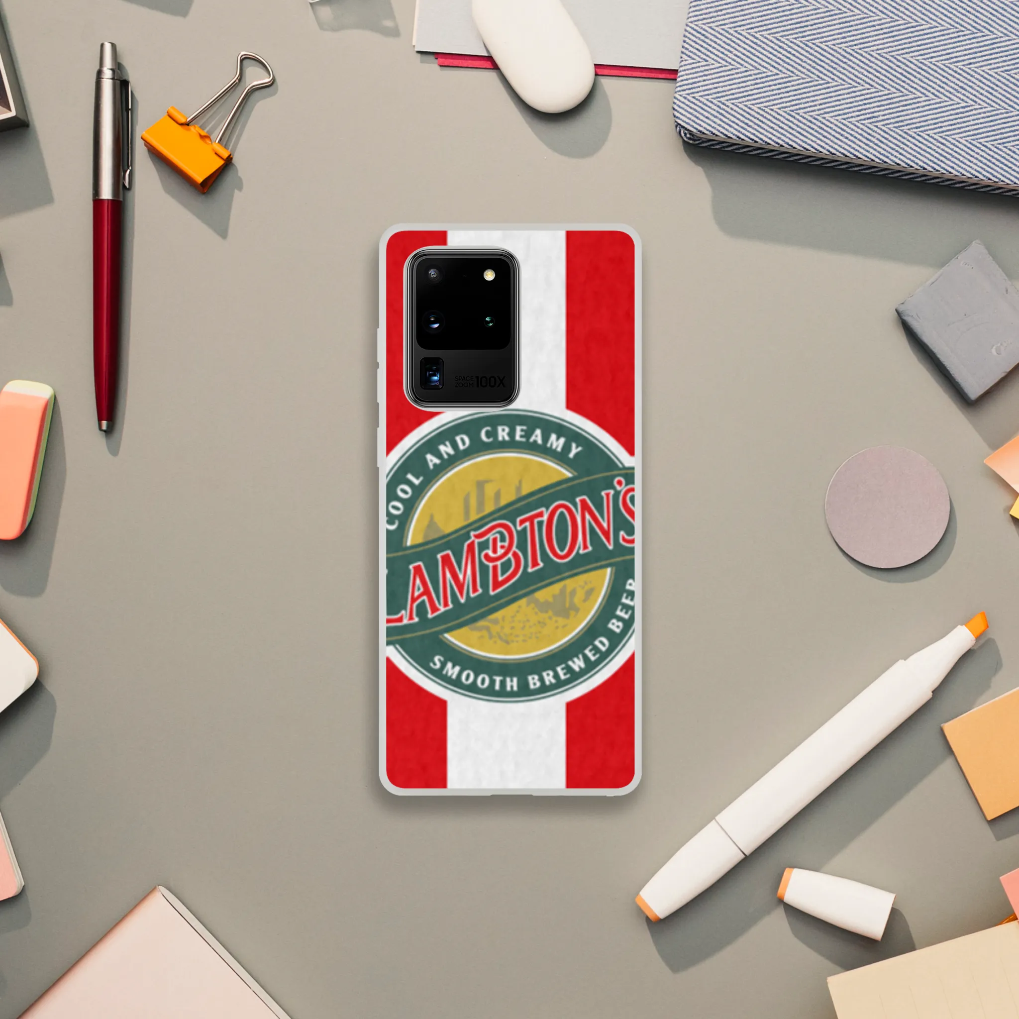 SAFC RETRO RED & WHITE LAMBTONS - Phone Case