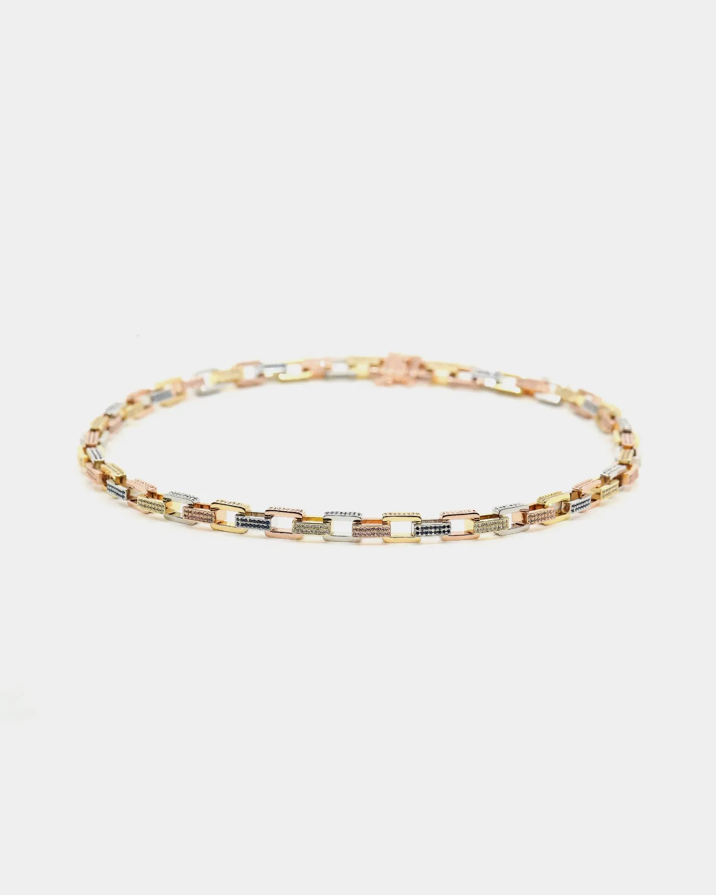 Saint Morta Tri Colour Chain 18" Iced Multi