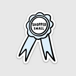 Shopped Small Ribbon Sticker