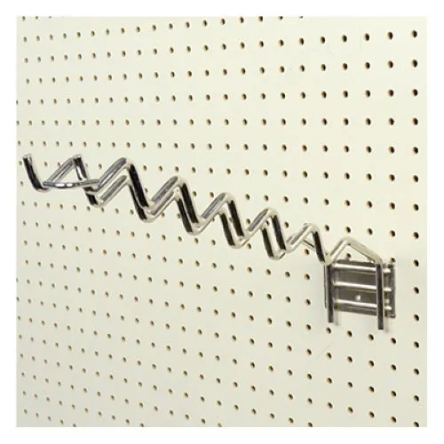 Siffron 7179162124 Heavy Duty Chrome Plated Pegboard Rake & Shovel Storage Hanger - Quantity of 20